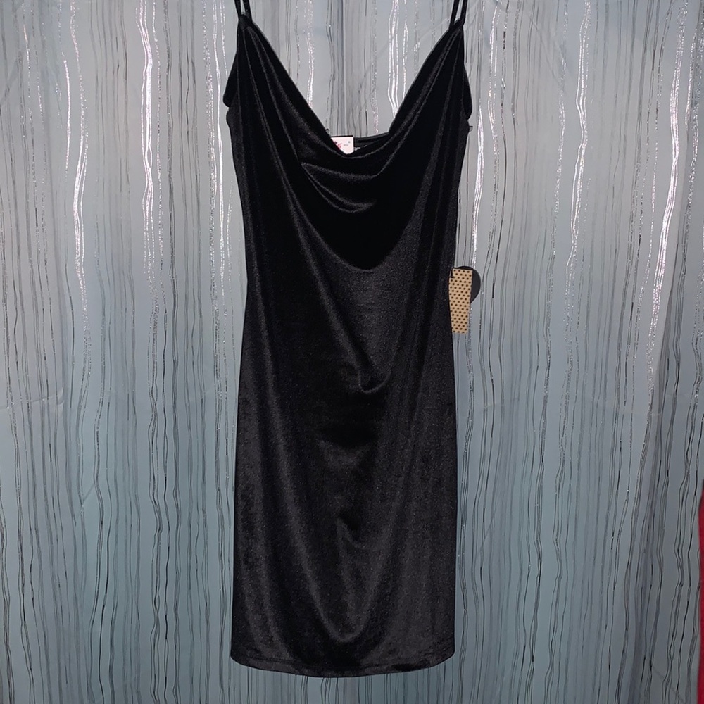 Velvet black dress